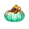 Glitzhome® 5.75" Gradient Turquoise Glass Pumpkin